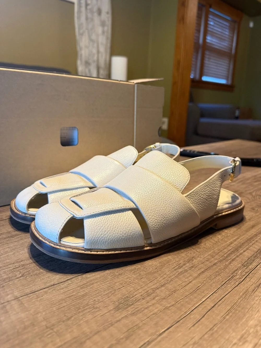 Free People Libby Fisherman Sandals - Chalk